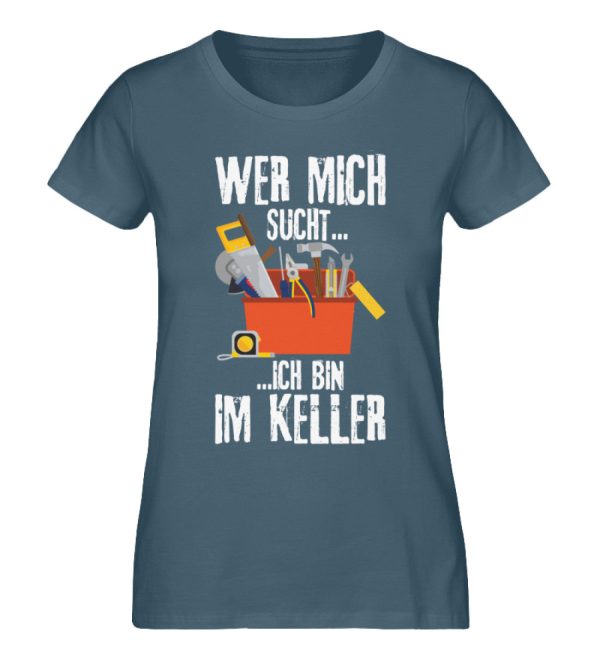 Sucht mich im Keller Handwerk  - Damen Premium Bio Shirt Rabatt – Bild 4