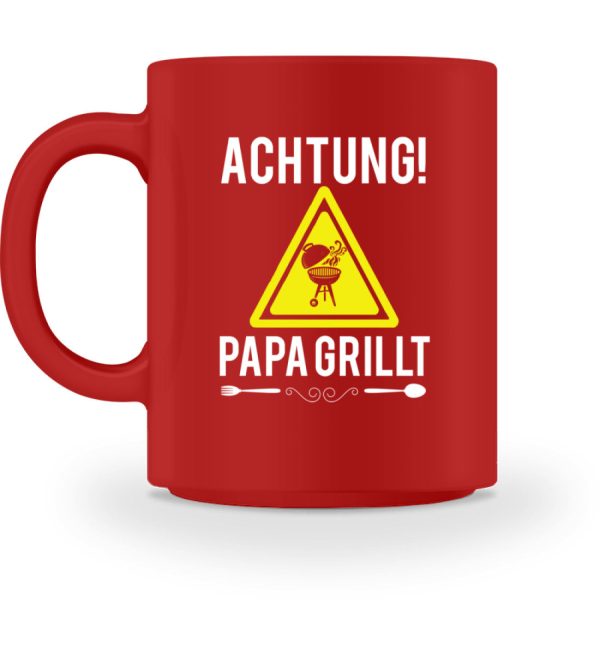 Achtung Papa grillt  - Tasse Online – Bild 3