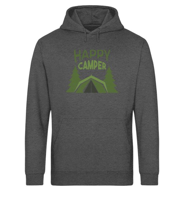 Fröhlicher Camper  - Unisex Bio Hoodie Mode – Bild 3