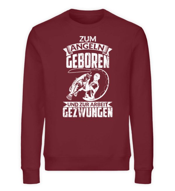 Zum Angeln geboren  - Unisex Bio Sweatshirt Zu verkaufen – Bild 3