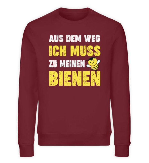 Ich muss zu meinen Bienen  - Unisex Bio Sweatshirt Schn?ppchen – Bild 3