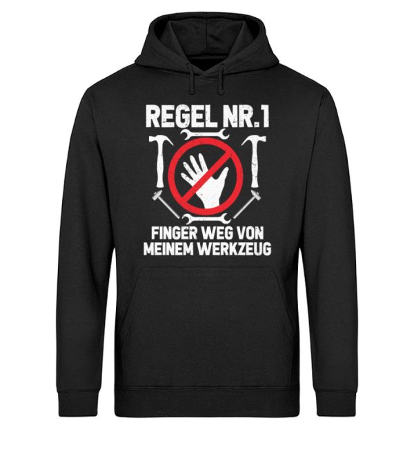 Finger weg von meinem Werkzeug  - Unisex Bio Hoodie Zu verkaufen