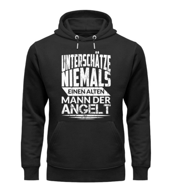 Alter Mann der angelt  - Unisex Premium Bio Hoodie Verkauf