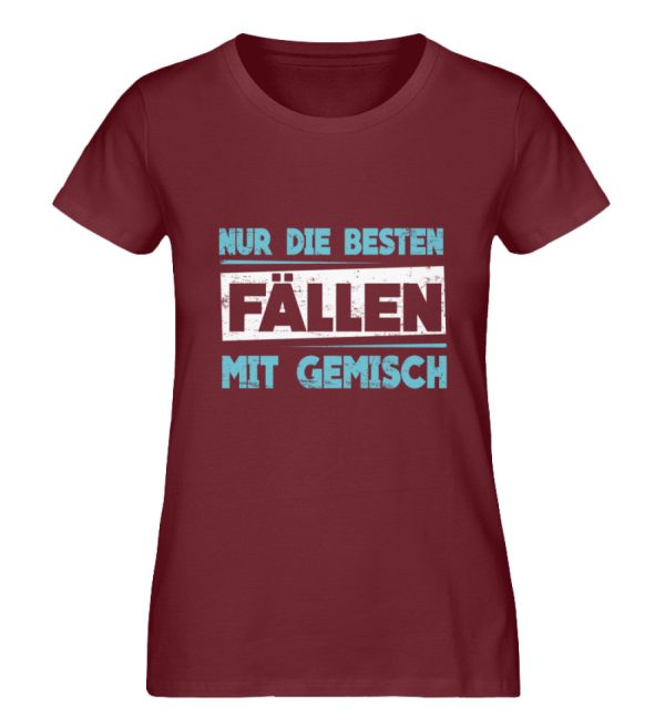 Mit Gemisch fällen  - Damen Premium Bio Shirt Schn?ppchen – Bild 4