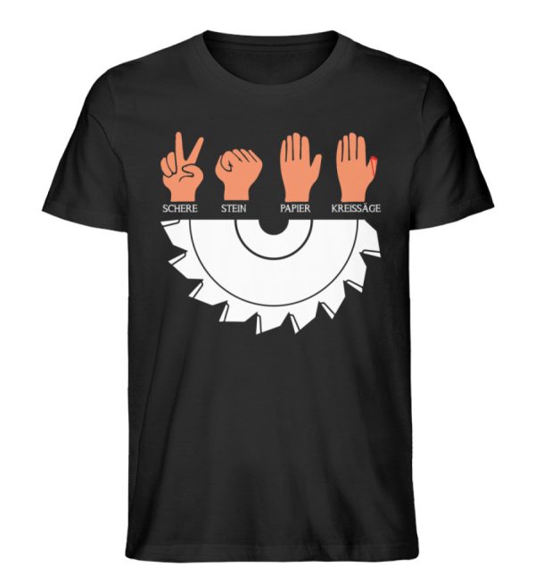 Stein Schere Papier Kreissäge - Unisex Premium Bio Shirt Rabatt