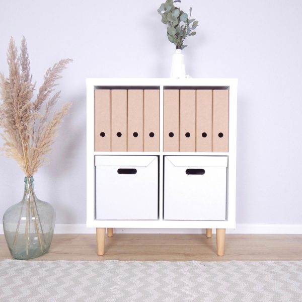 Ikea Kallax Box aus Pappe stabile Kiste mit integriertem Deckel - Weiß Jetzt online – Bild 3