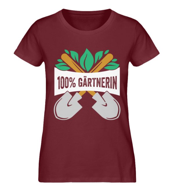 100% Gärtnerin - Damen Premium Bio Shirt Online-Schn?ppchen – Bild 3