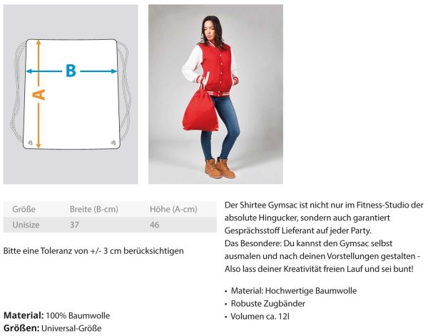 Wenn der Wald ruft muss ich gehen  - Baumwoll Gymsac Schn?ppchen – Bild 5