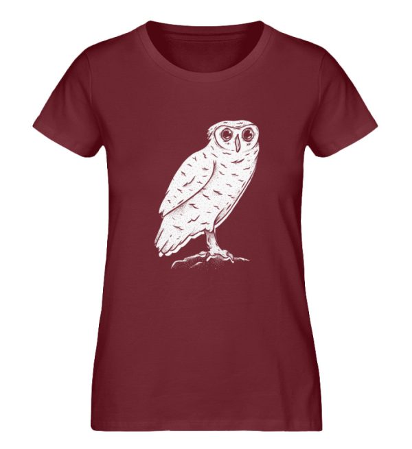 Tier des Waldes Eule  - Damen Premium Bio Shirt Im Angebot – Bild 3
