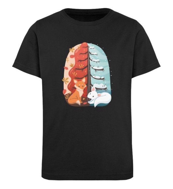Fuchs im Herbst und Winter - Kinder Bio Shirt Verkauf