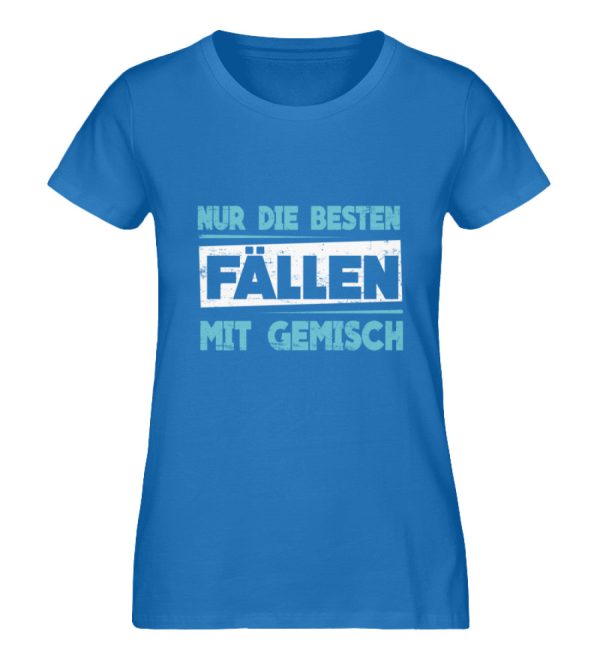 Mit Gemisch fällen  - Damen Premium Bio Shirt Schn?ppchen – Bild 5