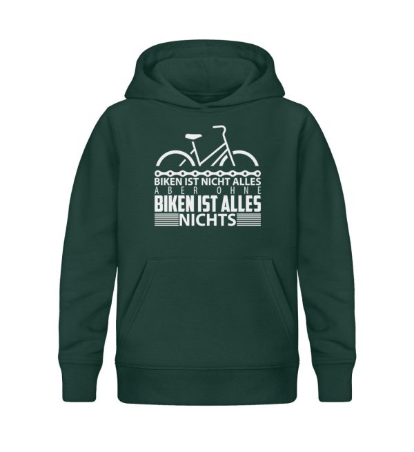Biken ist nicht alles  - Kinder Bio Hoodie Schn?ppchen – Bild 5
