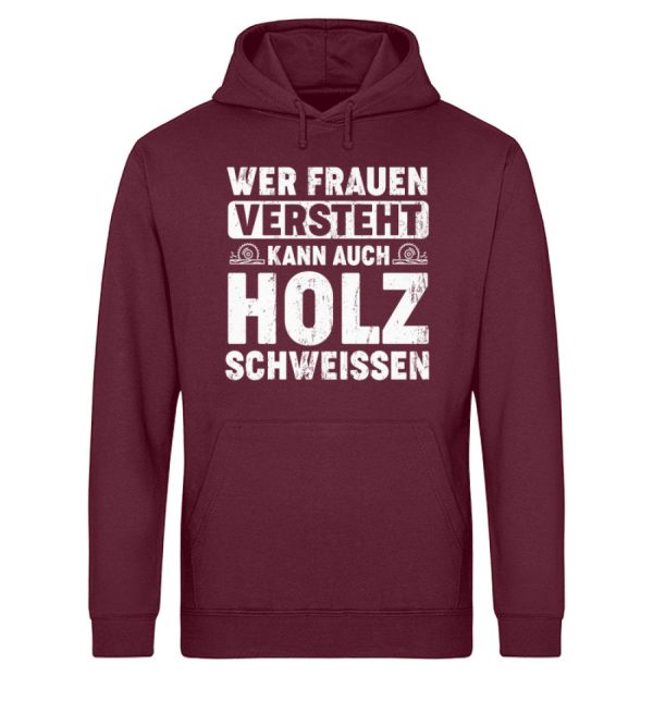 Wer Frauen versteht - Unisex Bio Hoodie Jetzt online – Bild 4