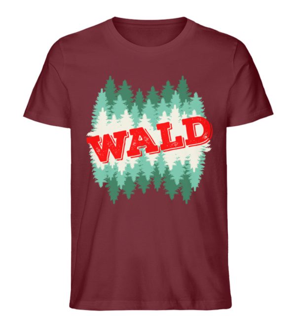 Der Wald in rot  - Unisex Premium Bio Shirt Rabatt – Bild 5