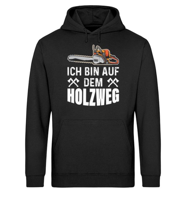 Auf dem Holzweg - Unisex Bio Hoodie Rabatt