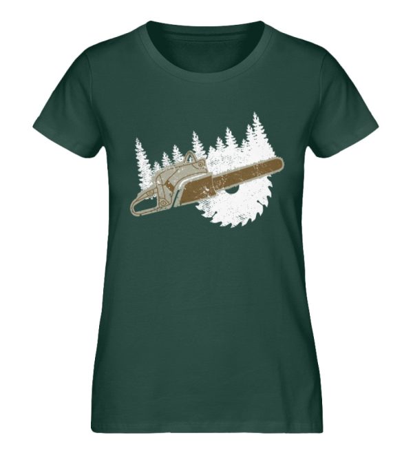 Das Moped im Wald  - Damen Premium Bio Shirt Mode – Bild 5
