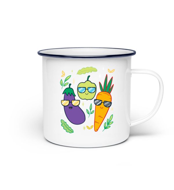 Cooles Gemüse - Emaille Tasse Angebot – Bild 2