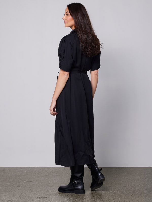 YMKE pleated dress - Black Im Angebot – Bild 4